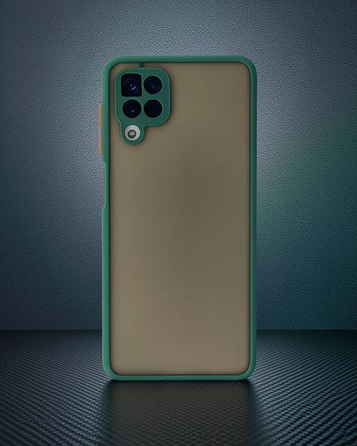 Samsung Galaxy A12 Kılıf Montreal Silikon Kapak - Yeşil