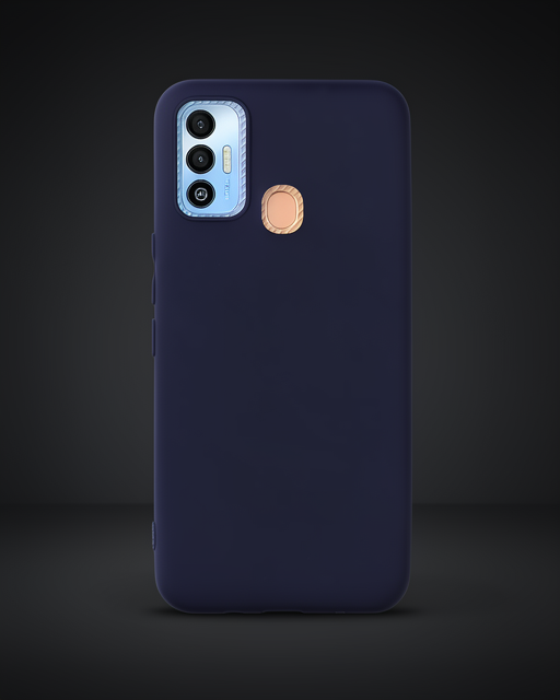 Tecno Spark 7t Kılıf First Silikon - Lacivert