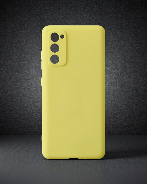 Samsung Galaxy S20 Fe Kılıf Nano İçi Kadife Silikon - Sarı
