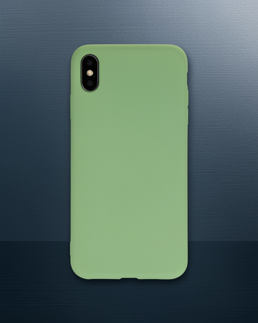 Apple İphone Xs Max Kılıf Nano İçi Kadife Silikon - Açık Yeşil