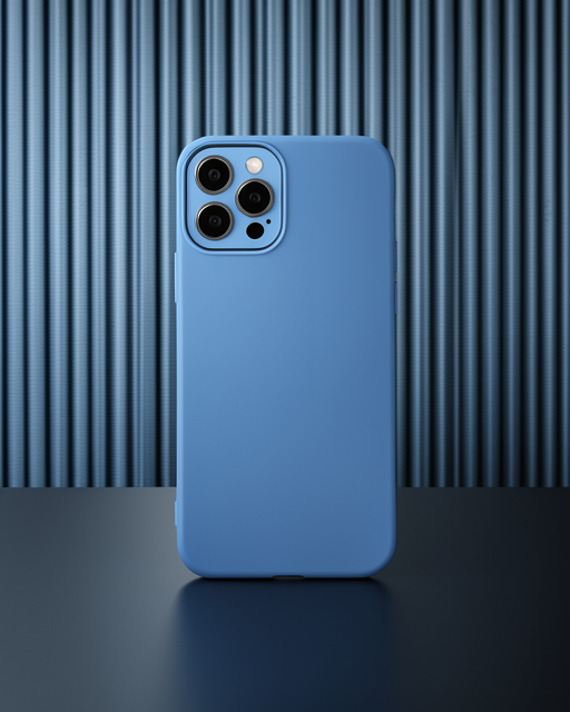 Apple İphone 12 Pro Kılıf Lansman Glass Kapak - Mavi