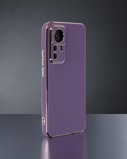 Xiaomi Mi 12t Pro Kılıf Volet Silikon - Mor