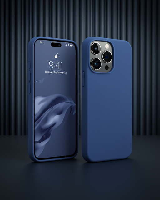 Apple İphone 15 Pro Max Kılıf First Silikon - Lacivert