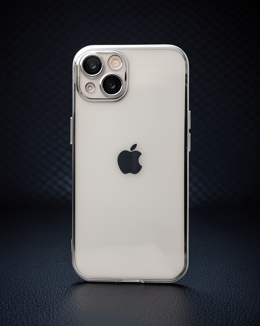 Apple İphone 14 Plus Kılıf Razer Lensli Silikon - Gümüş