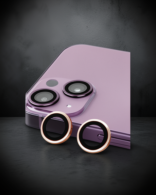 Apple İphone 13 Mini Raze Metal Kamera Lens - Pembe