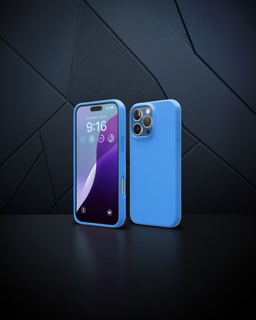 Apple İphone 16 Pro Max Kılıf First Silikon - Mavi