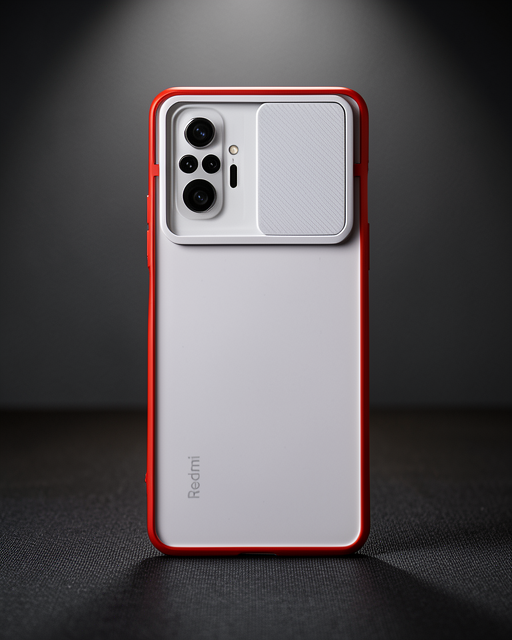 Xiaomi Redmi Note 10 Pro Kılıf Palm Buzlu Kamera Sürgülü Silikon - Lila
