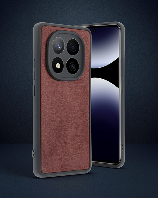 Xiaomi Redmi Note 14 Pro 4g Kılıf Aras Deri Kapak - Bordo