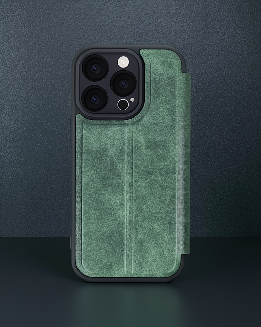 Apple İphone 16 Pro Kılıf Flip Cover - Koyu Yeşil