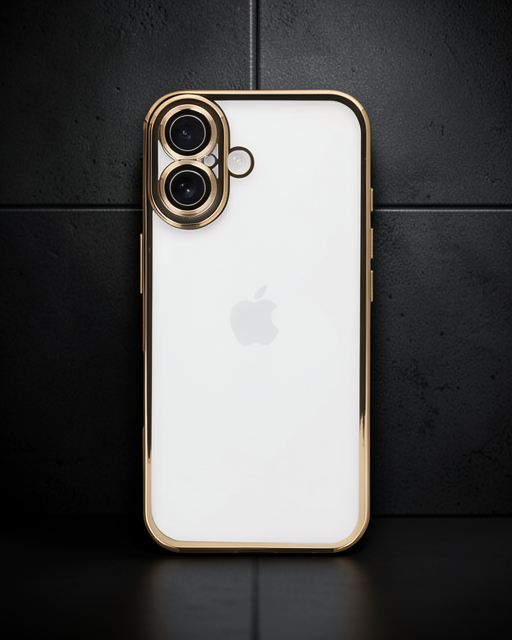 Apple İphone 16 Plus Kılıf Razer Lensli Silikon - Gold