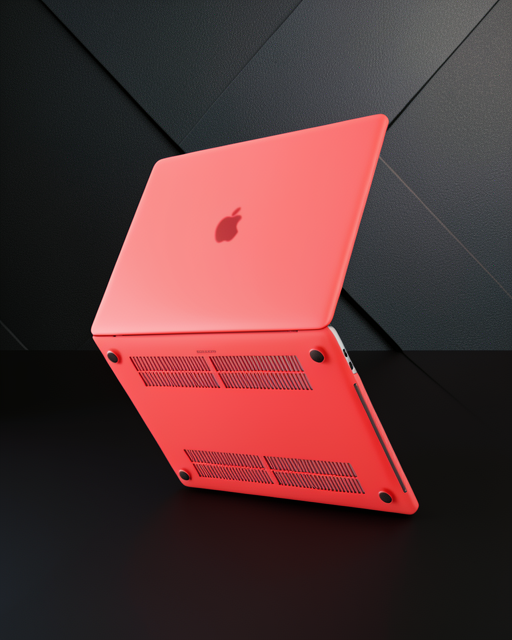 Apple Macbook Pro 13 2020 Macbook Buzlu Kapak - Kırmızı