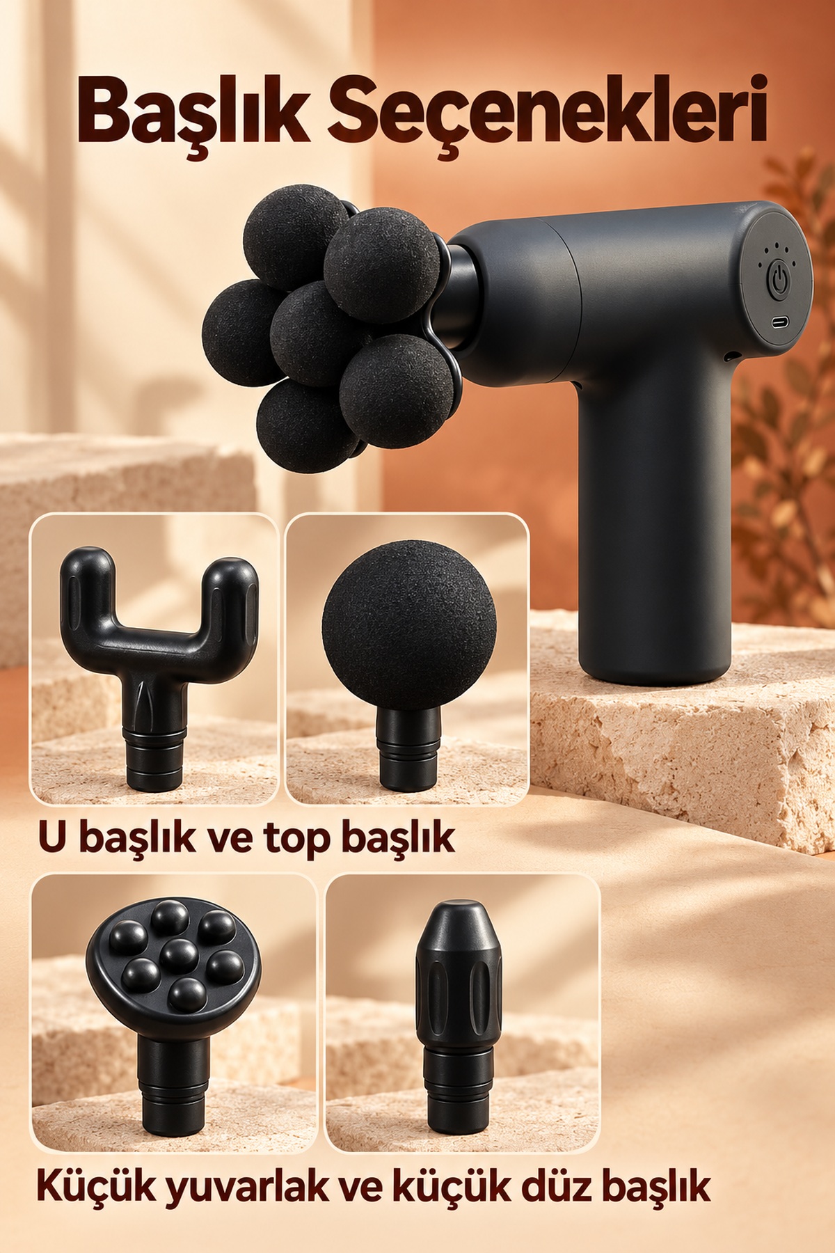 Masaj Aleti Kol ve Bacak İçin Altı Toplu Başlıklı