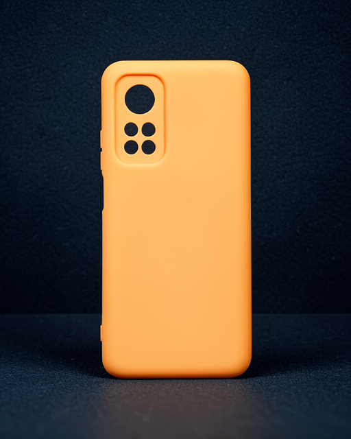 Xiaomi Mi 10t Kılıf Nano İçi Kadife Silikon - Turuncu