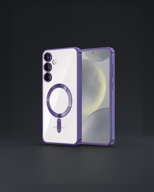 Samsung Galaxy S24 Kılıf Kross Magneticsafe Kapak - Mor