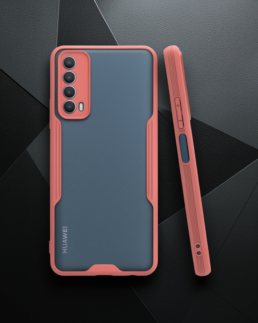 Huawei P Smart 2021 Kılıf Platin Silikon - Pembe