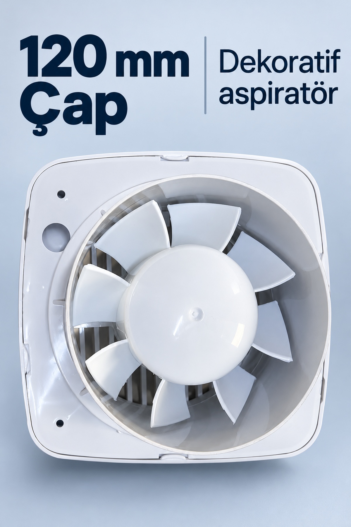 Beyaz Dekoratif Aspiratör 16 W 180 m³/h