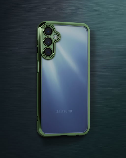 Samsung Galaxy A15 4g Kılıf Razer Lensli Silikon - Yeşil