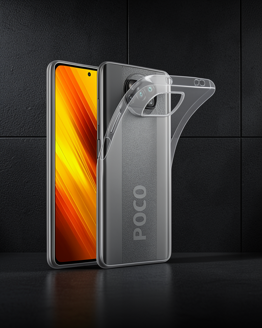 Xiaomi Pocophone X3 Kılıf Lüx Şeffaf Silikon