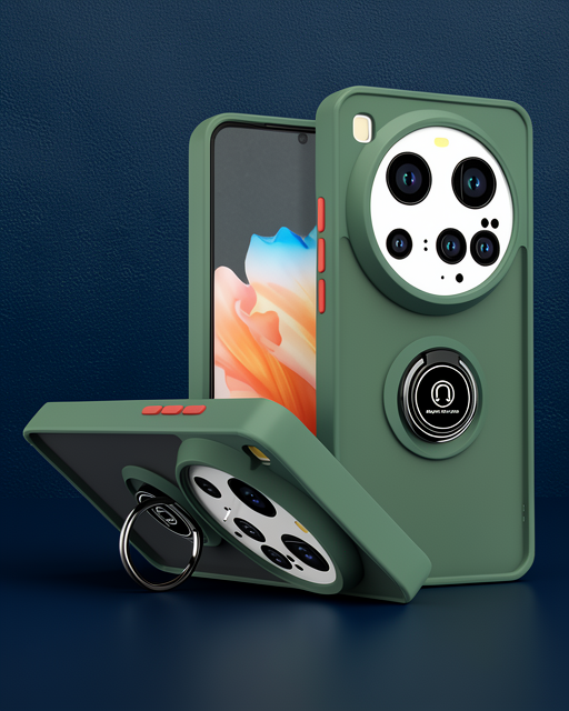 Xiaomi Mi 15 Ultra Kılıf Montreal Yüzüklü Silikon Kapak - Yeşil