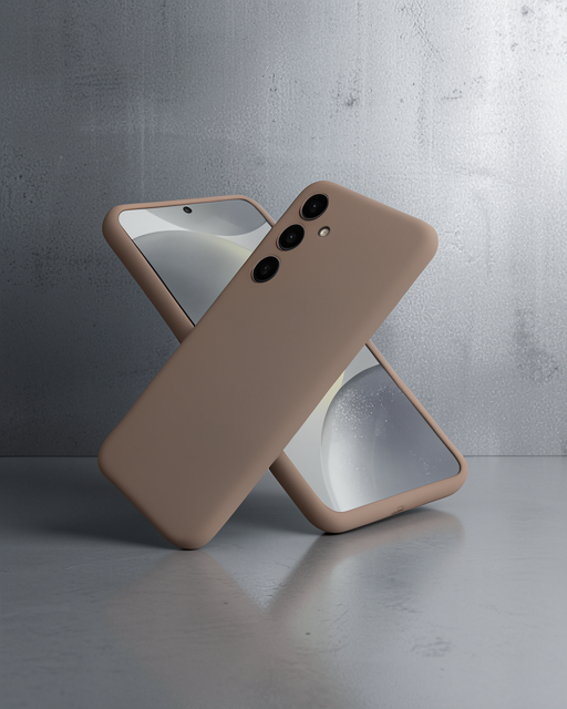 Samsung Galaxy A36 Kılıf First Silikon - Kahverengi