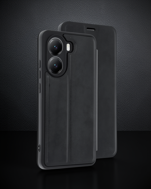 Xiaomi Poco X7 Pro Kılıf Flip Cover - Siyah