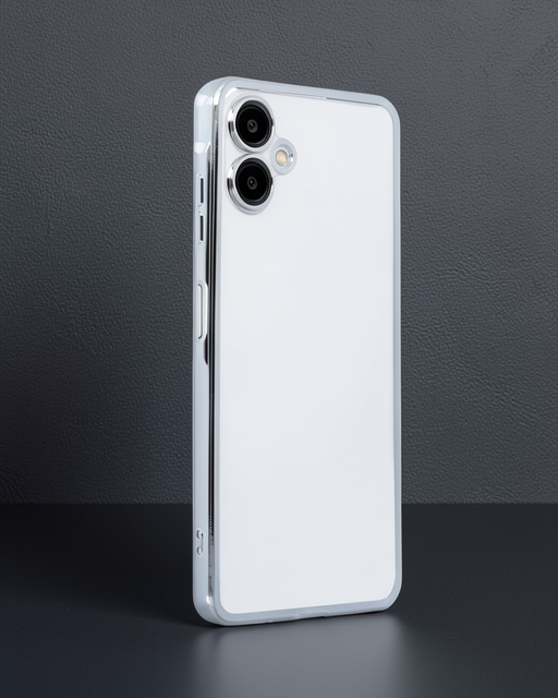 Samsung Galaxy A06 Kılıf Razer Lensli Silikon - Gümüş