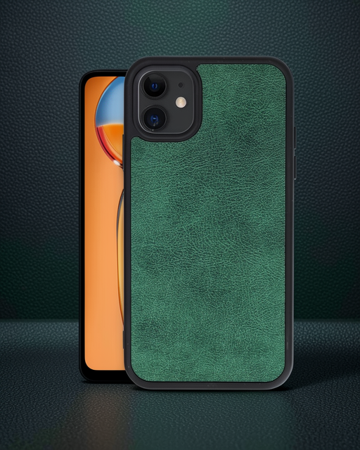 Apple İphone 11 Kılıf Aras Deri Kapak - Koyu Yeşil