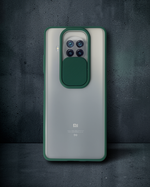 Xiaomi Mi 10t Lite Kılıf Palm Buzlu Kamera Sürgülü Silikon - Yeşil