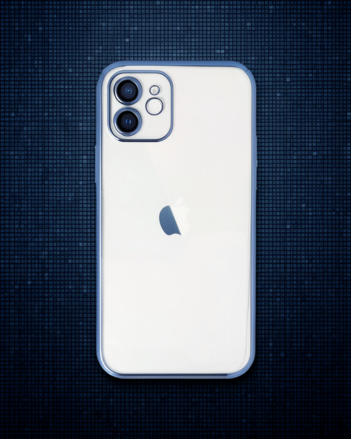 Apple İphone 12 Kılıf Razer Lensli Silikon - Açık Mavi