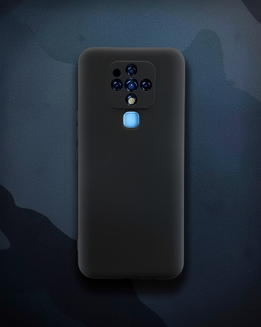 Tecno Camon 16 Kılıf Nano İçi Kadife Silikon - Siyah