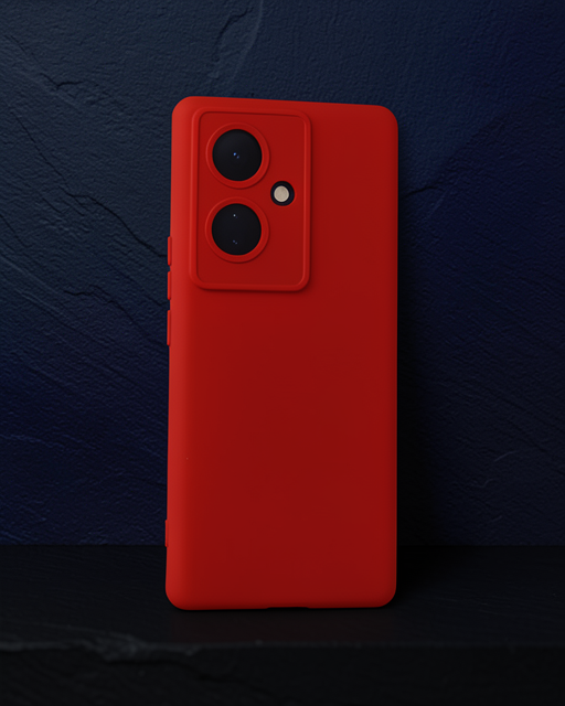 Vivo V29 Lite Kılıf Nano İçi Kadife Silikon - Kırmızı