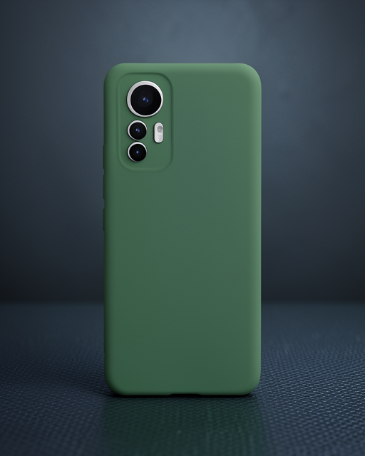 Xiaomi Mi 12 Lite Kılıf Nano İçi Kadife Silikon - Koyu Yeşil