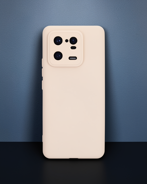 Xiaomi Mi 13 Pro Kılıf Nano İçi Kadife Silikon - Pudra