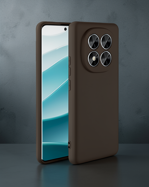Xiaomi Redmi Note 14 Pro 5g Kılıf First Silikon - Kahverengi