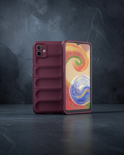 Samsung Galaxy A04e Kılıf Optimum Silikon - Bordo