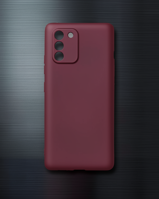 Samsung Galaxy A91 / S10 Lite Kılıf First Silikon - Mürdüm