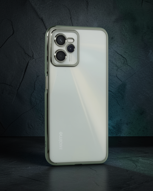 Realme C35 Kılıf Razer Lensli Silikon - Yeşil