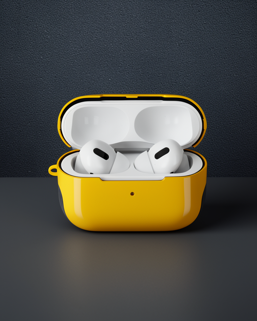 Apple Airpods Pro (1.nesil) 3in1 Kılıf - Sarı