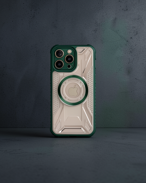 Apple İphone 12 Pro Kılıf Prag Magneticsafe Kapak - Koyu Yeşil
