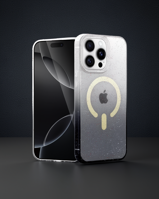 Apple İphone 15 Pro Pummel Shiny Magsafe Kapak - Siyah