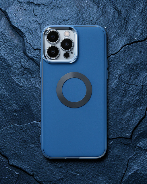 Apple İphone 14 Pro Max Kılıf Slot Silikon - Sierra Blue