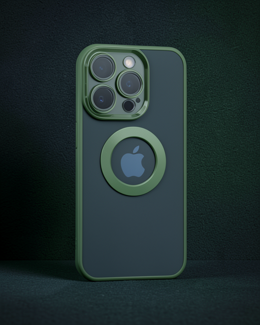 Apple İphone 15 Pro Kılıf Slot Silikon - Köknar Yeşili