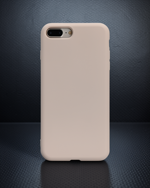 Apple İphone 7 Plus Kılıf Nano İçi Kadife Silikon - Pudra