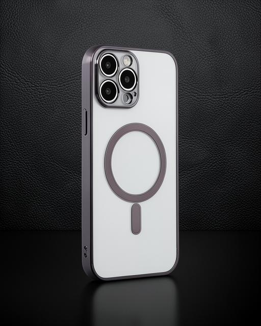 Apple İphone 14 Pro Kılıf Magneticsafe Lazer Silikon - Siyah