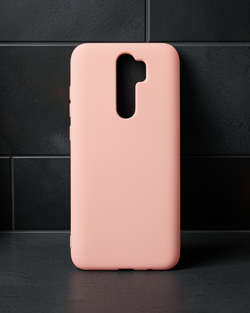 Xiaomi Redmi Note 8 Pro Kılıf Nano İçi Kadife Silikon - Pudra