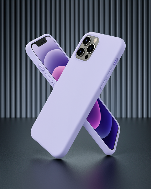 Apple İphone 12 Pro Max Kılıf First Silikon - Lila