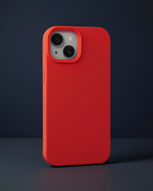 Apple İphone 15 Kılıf Nano İçi Kadife Silikon - Kırmızı