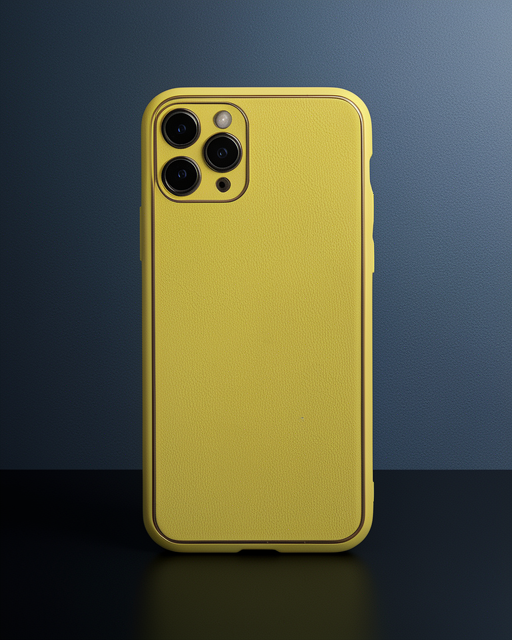 Apple İphone 11 Pro Kılıf Coco Deri Silikon Kapak - Sarı