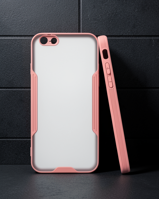 Apple İphone 6 Kılıf Platin Silikon - Pembe