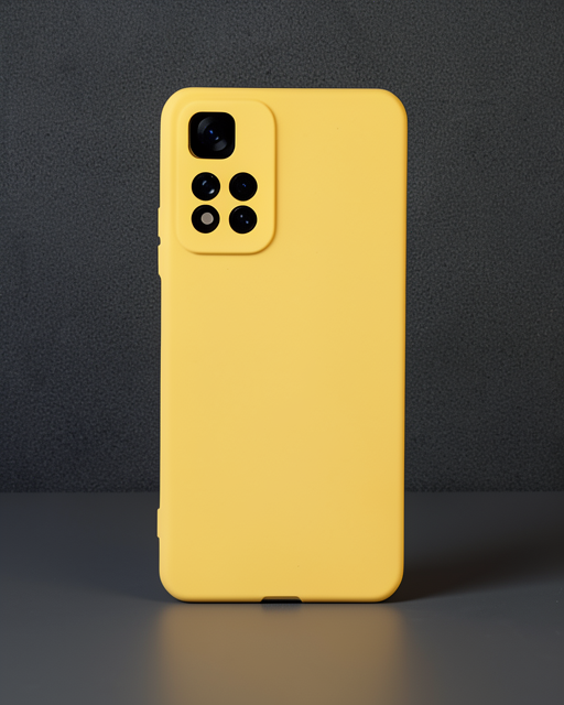 Xiaomi Redmi Note 11 Pro Plus 5g Kılıf Nano İçi Kadife Silikon - Sarı